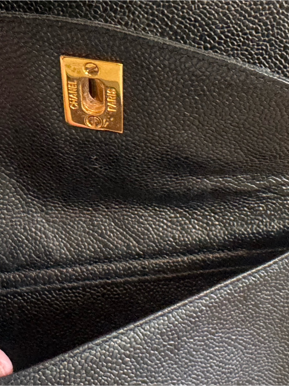 RARE Chanel 1990s Vintage Caviar Black Leather Double Pocket Duma Backpack Bag - Picture 6 of 11